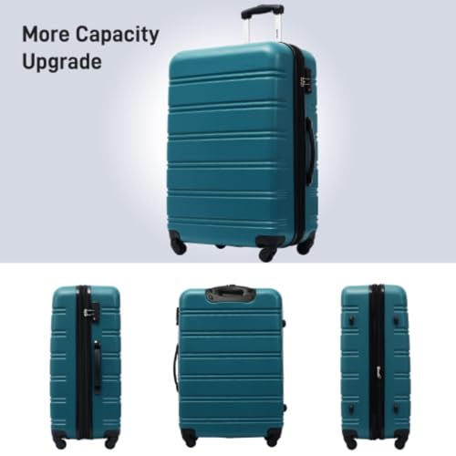 Luggage Set 3 Pieces, Suitcase, 20", 24", 28" Carry-on Luggage, TSA Lock, Aluminum Telescopic Handle, ABS Hard Shell Luggage2