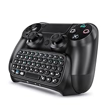 TNP PS4 Chatpad - PS4 Controller Keyboard Attachment, Compact Design - The Ultimate QWERTY Gamepad Keyboard for Playstation4, Compatible with PS4, PS4 Slim, and PS4 Pro