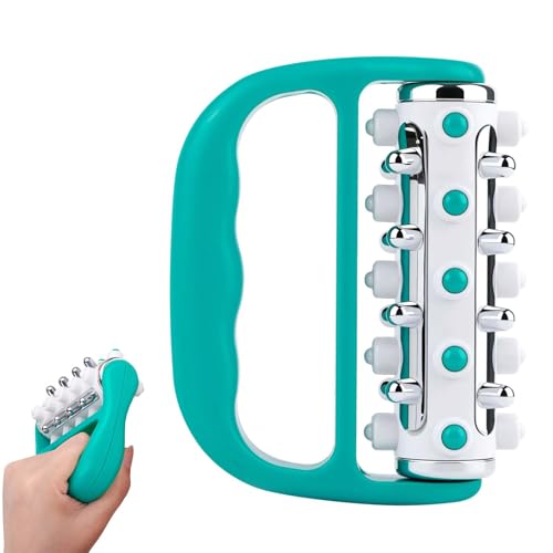 Massageroller, 2025 Neu Lymphdrainage Massagegerät Faszien und Narbengewebe-Massagegerät, Selbstmassagerolle Handmassageroller für Beine, Füße, Arme, Rücken (Grün) Massageroller, 2025 Neu Lymphdrainage Massagegerät Faszien und Narbengewebe-Massagegerät, Selbstmassagerolle Handmassageroller für Beine, Füße, Arme, Rücken (Grün)