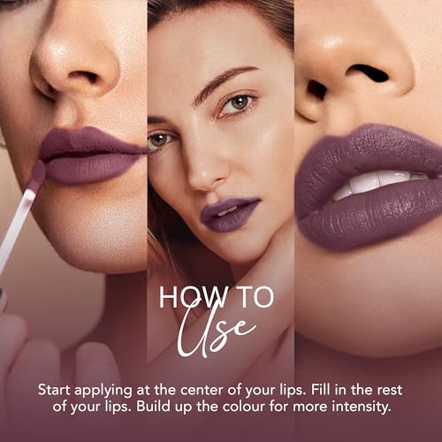 Image of Carlton London Liquid Matte Chuffed Kiss Mocha Me Lipsticks |Enriched with Vitamin E, Avocado Oil | Matte Finish, Non-Sticky and Non-Drying | Upto 12 Hrs- 3ML (Brunette)