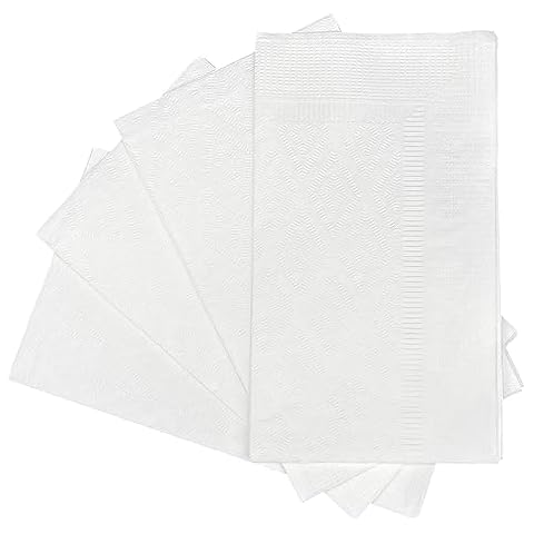 MULMEHË Premium 2-Ply 1/8 Fold Bulk Dinner Napkin for Restaurants, Catering, Home, and Events, 15x16", White, Case of 3000 Cover