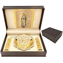 ESNOY Arras de Boda Catolica Virgen de Guadalupe Gifts, Arras para Boda Catolica, Arras de Matrimonio, Arras for Catholic Wedding Coins, Classic Silver Ceremony Arras Set, Decoracion de Bodas