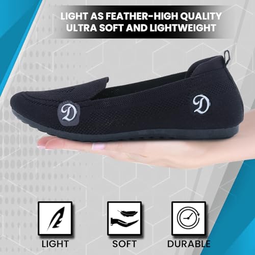 Image of DOCTOR EXTRA SOFT Flexible Memory Foam Women's Shoes for Walking Gym Training | Casual Sports,Slip-On,Lightweight Lace up Jutis Bellies Classy Ballerina for Ladies and Girls New-D-1003