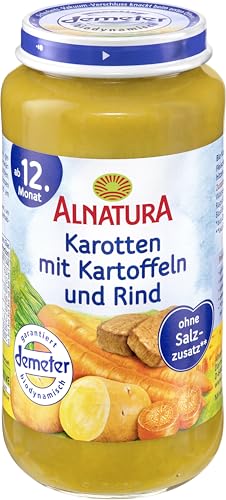 Alnatura Demeter Bio Karotte-Kartoffel-Rind, glutenfrei, 6er Pack (6 x 250 g)