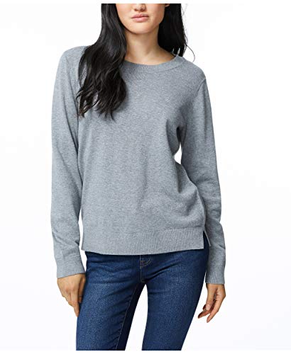 Nautica Women's Super Soft Crew Neck Sweater, Quarry Heather, Large