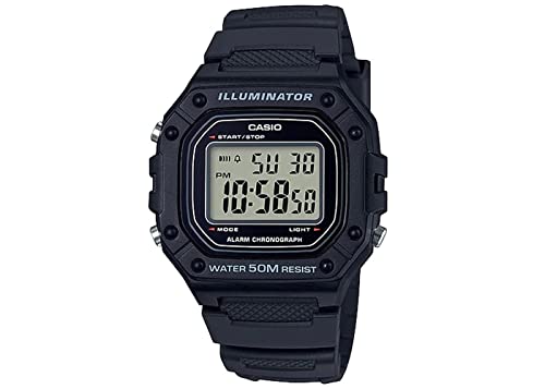 Casio W218H Series | Men’s Digital Watch | 50M WR | 1/100 Second Stopwatch | 100 SEC Chronograph | LED Backlight | Countdown Timer | Daily Alarm | Hourly Time Signal | 7 Year Battery