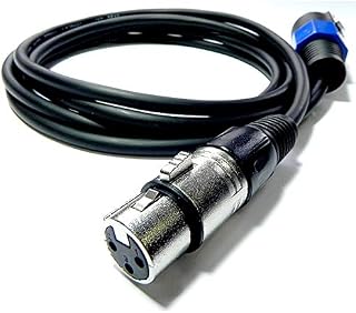 Cabo de Áudio Profissional Canon XLR Fêmea Speakon Macho Blindado Periféricos 10 Metros