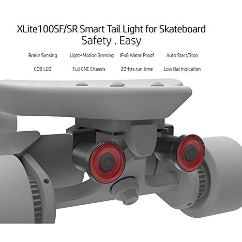 2 luces LED de advertencia de luz trasera recargables, impermeables, USB, para patinete eléctrico Longboard