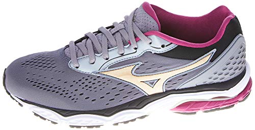 Tênis Mirai 3, Mizuno, Feminino, Cinza/Roxo, 36