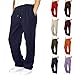 Boys Athletic Straight Leg Cargo Sweatpants Loose Elastic Waist Girls Fleece Lined Warm Winter Track Pants for 4-15 Years