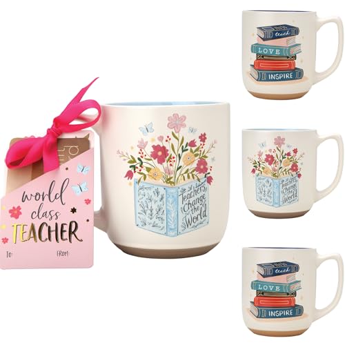Eccolo Teacher Mug Gift Set, 4-Pack