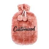 Personalized Wärmflasche mit Weichem Kuschelbezug - 2L Gro...