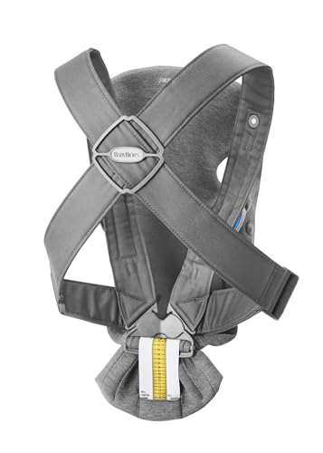BabybjöRn Marsupio Mini Jersey 3D, Grigio Scuro - 10