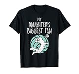 My Daughters Biggest Fan Volleyball Family Mom Dad Men Women T-Shirt