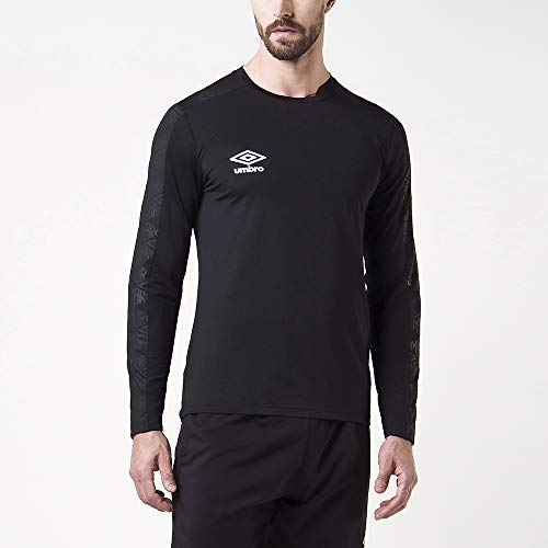 Camiseta manga longa Docket, Umbro, Masculino, Preto, G