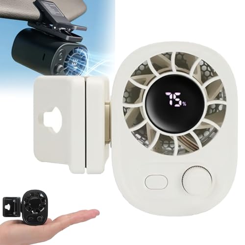 mcgotasy Joytutu Car Clip on Fan with LED Display