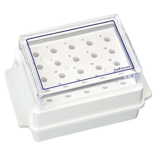 Cole-Parmer Benchtop Reversible Cooler Rack, -20 °C (-4 °F), 0.5 to 2 mL, PC