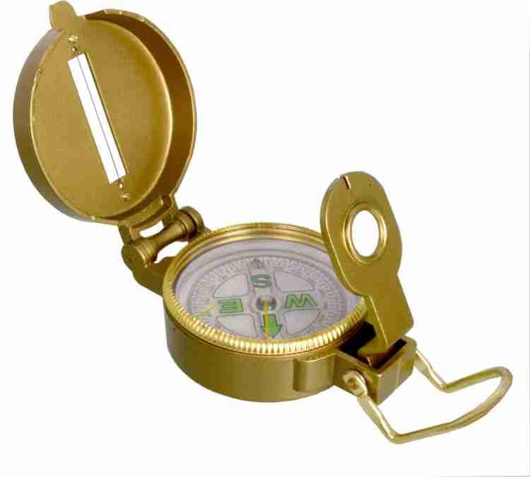 Military Hiking Camping Lens Lensatic Magnetic Compass - 32A Compass (Gold) (B0CLGZCCC3) Amazon Price History, Amazon Price Tracker