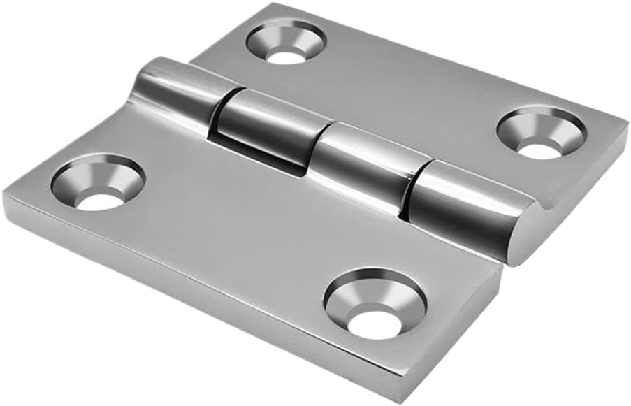Boat Deck Casting Hinge 316 Stainless Steel Hatch Cabinet Door Square Solid Folding Hinge Polished Hardware