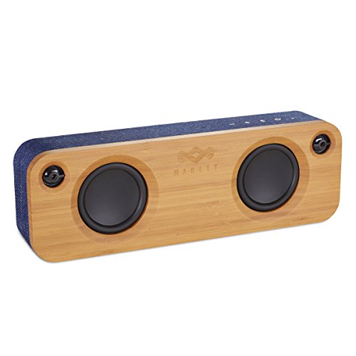 House of Marley Get Together, tragbare Bluetooth Lautsprecherbox, kabellose Verbindung, Mikrofon, Raumfüllender Sound, 3.5mm Aux-In, USB Port, 10 Std.