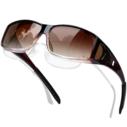 Fit Over Glasses for Men Wrap Around Shades Women Polarized UV400 Protection