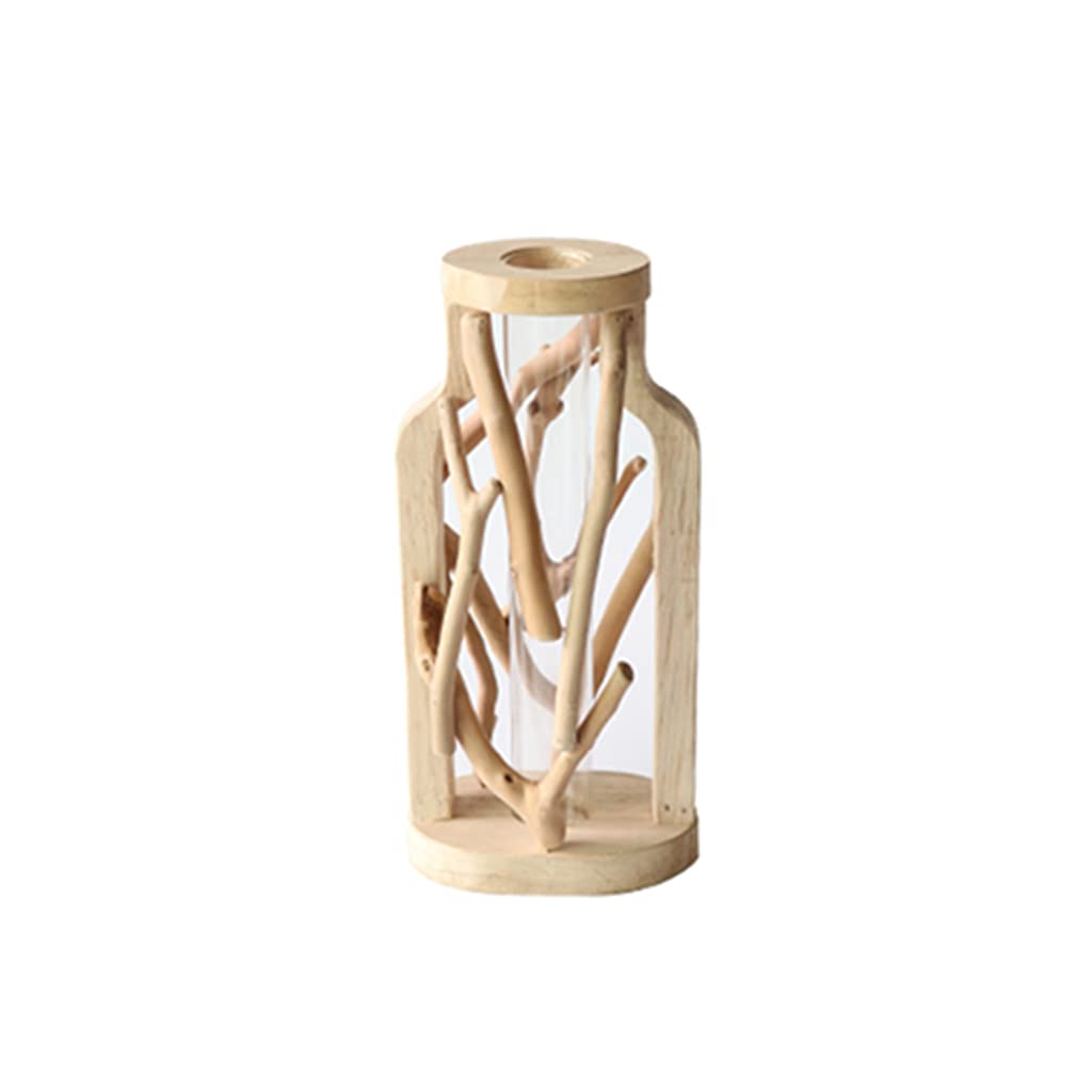 Vase de comptoir en bois transparent au design minimaliste et chic