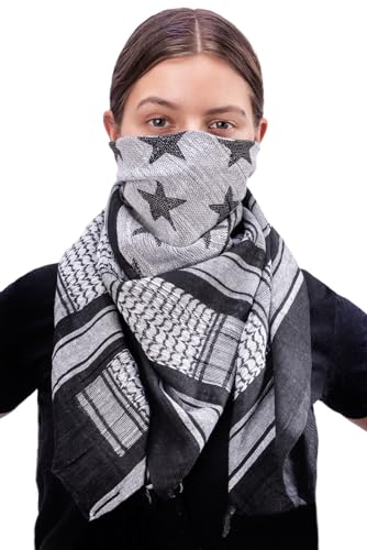 Image of Mato & Hash Stars And Stripes Military Shemagh Tactical 100% Cotton Scarf Head Wrap