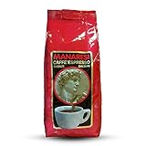 Il Caffè Manaresi in Grani Classico Italiano Red, Espresso Italiano, 1000 Grammi