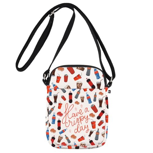 JNIAP Diet Drinks Crossbody Bag Soda Lover Gift Fizzy Drink Gift Soft Drink Shoulder Bag Soda Drink Lover Gift