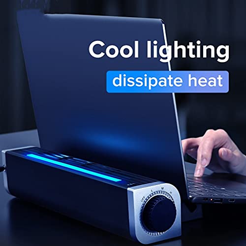 Base refrigerante para laptop con RGB y ventilador silencioso miniatura 7