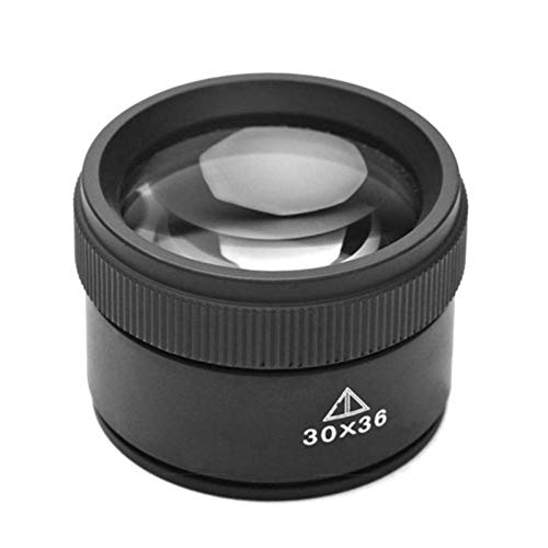 Lupa Monocular 30X, Lentes de Cristal óptico, minilupa portátil de Alta resolución, Lupa para Reloj de joyería, 43x43x30mm