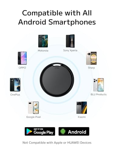 Air Tags for Android, Bluetooth Tracker Tags with Find Hub App, 2 Year Battery Life, Android Anti-Lost Luggage Tracker for Keys,Wallets,Suitcases, Compatible with Galaxy & Pixel Phone