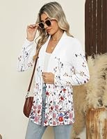 Micoson Womens Lightweight Cardigans with Pockets Casual Open Front Dusters — image 3