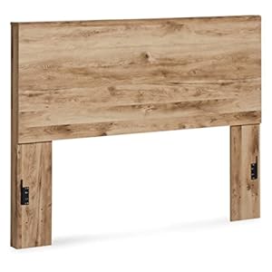 Signature Design by Ashley Hyanna Rustic Decorative Laminate Panel Headboard ONLY, Queen, Brown