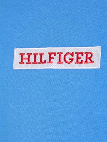 Tommy Hilfiger Herren T-Shirt Kurzarm Rundhalsausschnitt, Blau (Blue Spell), XXL – Ansicht 4