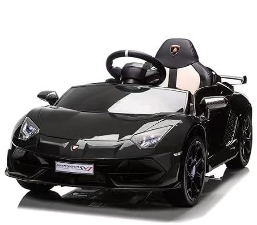 Voiture Électrique EnfantLamborghini SX2018 - sous Licence Officielle, Portes Papillon, 17kg Structure Renforcée, 12V Télécommande 2.4G LED Musique, 3-8 Ans