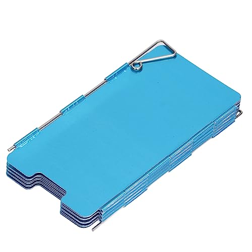 VBESTLIFE Herd Windschutzscheibe, Faltbarer Campingkocher Windschutzscheibe 9 Platten Aluminium Outdoor Campingkocher Windschutzscheibe für Camping Picknick Rucksackreisen