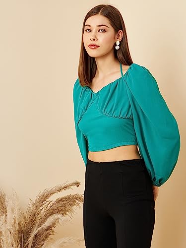 Image of Rare Women's Solid Slim Fit Blouse
