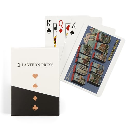 Lantern Press Fond du Lac, cartas póker, 52 naipes