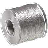 Caña de pescar con hilo de nailon de 60 m, 70 m de longitud, carrete de plástico para montaje de anillo guía en construcción de caña personalizada (1 unidad, gris)