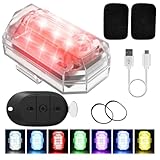 LED Strobe Lights for Yamaha Raptor 90 2009-2023, 7 Colors Anti-Collision, Motorcycle Bike LED Lights for Car Interior, Bike Underglow, Rock Lights