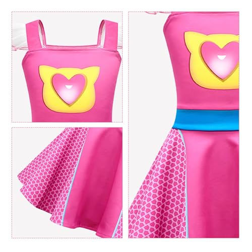 Vestido de Superhéroes para Niñas con Encaje en Hombros miniatura 3