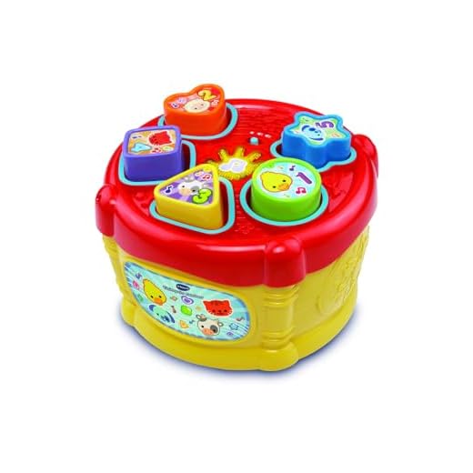 VTech-Baby Chimpón Tambor, Tambor Musical con 5 Piezas de Colores, versión ESP