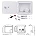 beiyoule Gravity City Water Inlet Fill Dish Hatch Lock for RV Trailer Cars for Most Fresh Water Inlets on RV Motorhomes Caravans & Boats