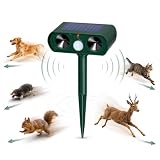 SONICFIELD Ultrasuoni per Piccioni Solare con Sensore PIR, Dissuasore per Uccelli e Volatili, Spaventa Piccioni da Balcone, Repellente per Giardino contro Gatti, Cani, Talpe e Scoiattoli, 225m²