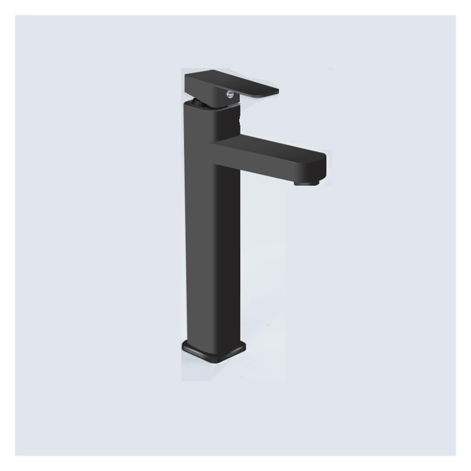Robinet de lavabo de luxe à affichage numérique LED tactile noir et blanc au design contemporain
