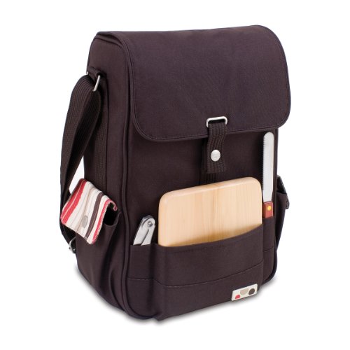 LEGACY - a Picnic Time Brand Volare-Duet Insulated Wine and Cheese Tote, Moka