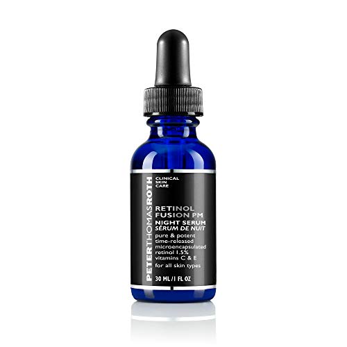 Peter Thomas Roth | Retinol Fusion Pm Night Serum | Hydrating Retinol Facial Serum, 1.5% Microencapsulated Retinol For Fine Lines, Wrinkles, Uneven Skin Tone, Texture And Radiance #TOP1