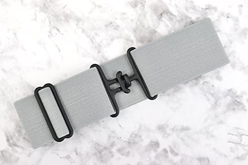 2 inch Equestrian Elastic Belt with black surcingle buckle Invisible, No show buckle. Equestrian Gift2