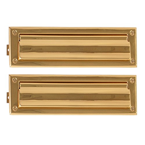 Brass Accents A07-M0050-605 10" Mail Slot, Polished Brass Finish #TOP18